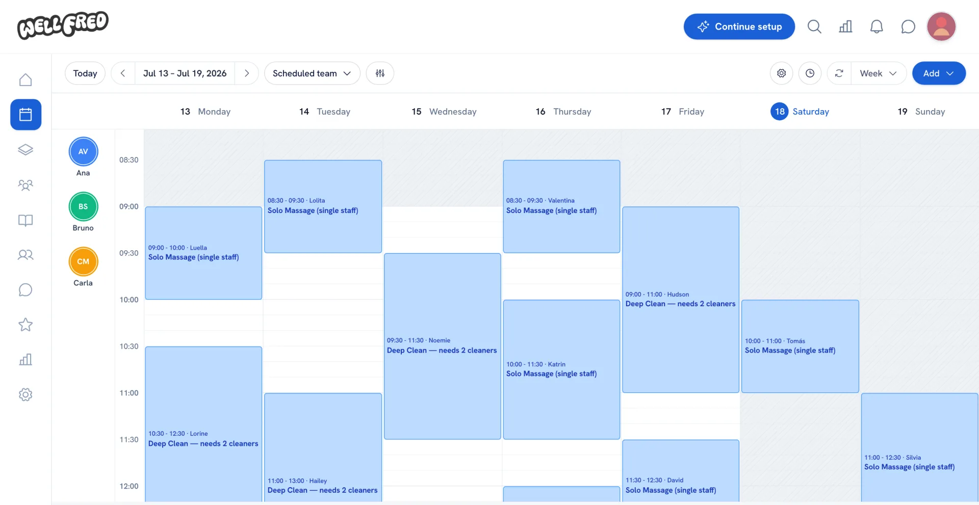 Multi-Staff Calendar