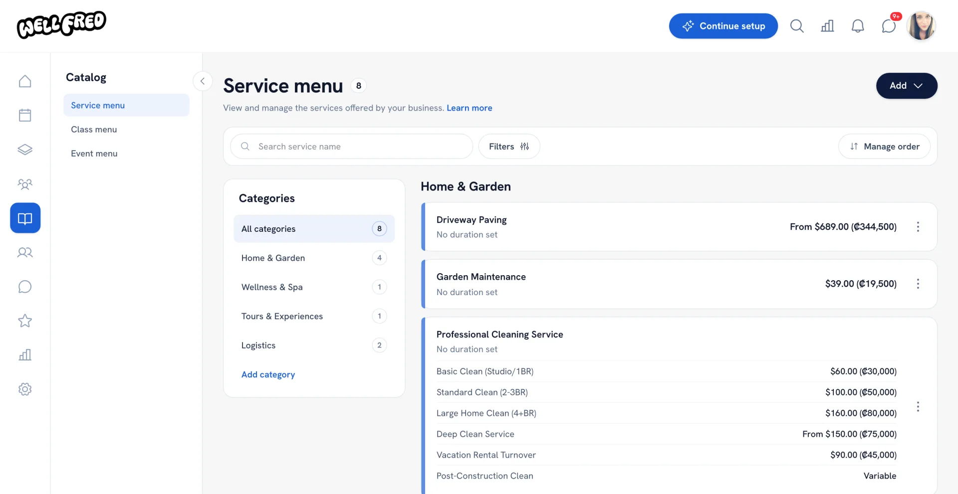 Service Catalog