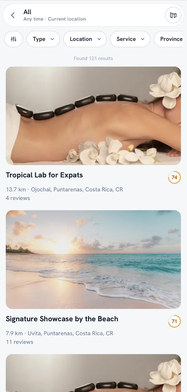 Explore — mobile